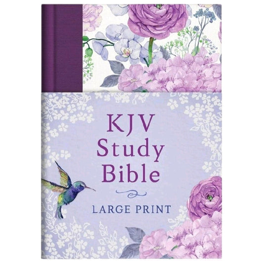 KJV Study Bible Large Print Hummingbird Lilacs